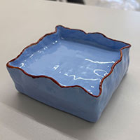 【100円ショップDIY】石粉粘土でアクセサリートレイを作ってみた～塗装編～