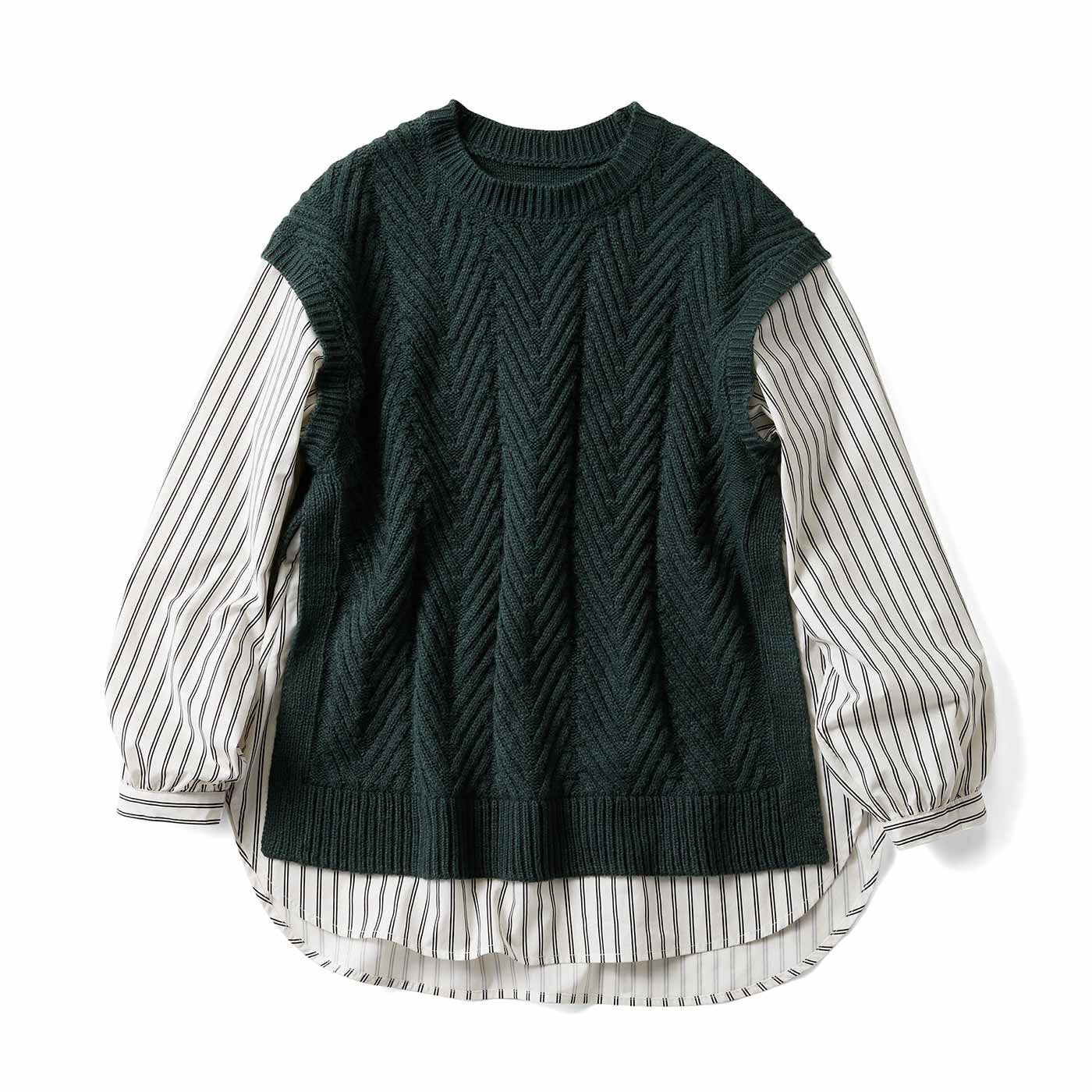 Real Stock | シャツドッキングチュニ〈ＧＲ〉リブイン