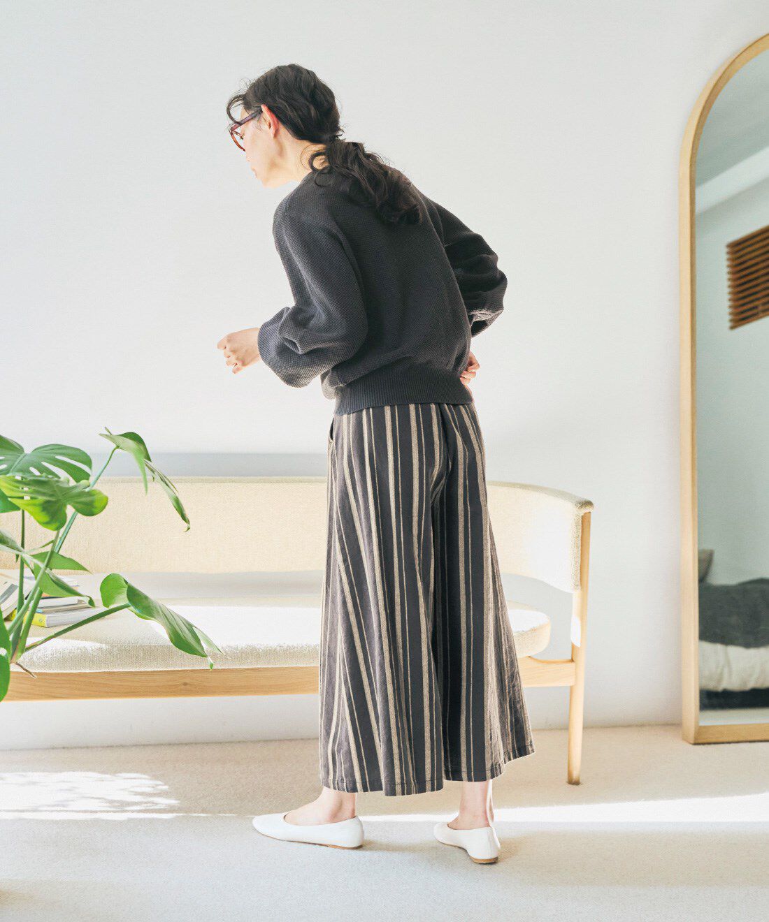 and myera|and myera 鹿の子のコットンセーターの会