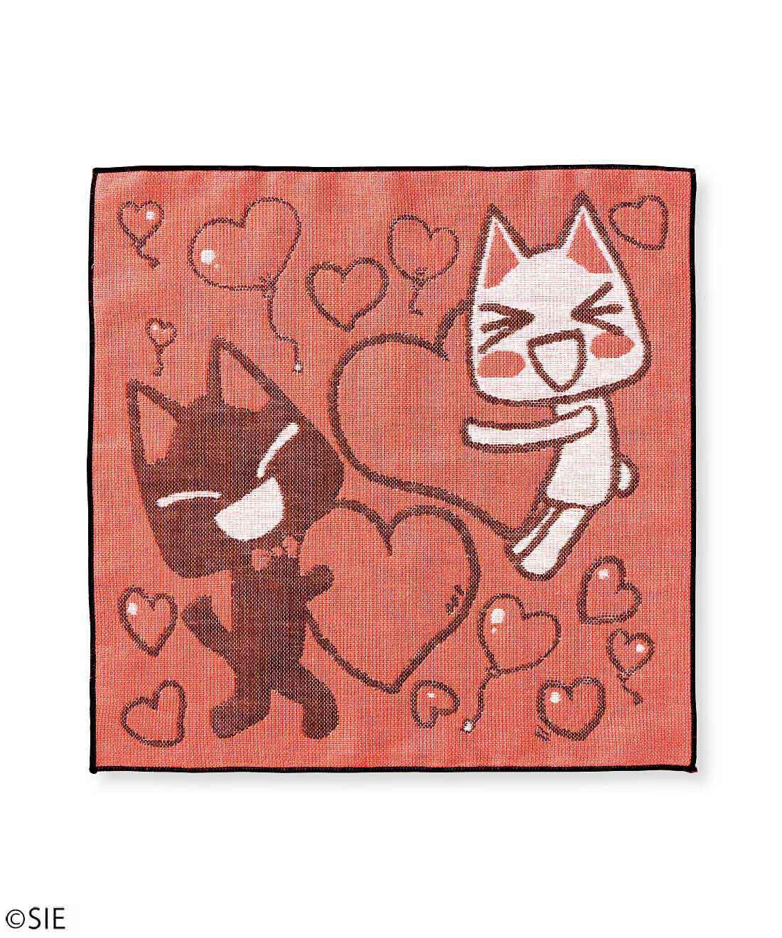 猫部|どこでもいっしょ&times;猫部　トロと仲間たちのジャカード織りハンカチの会|〈トロ・クロ〉