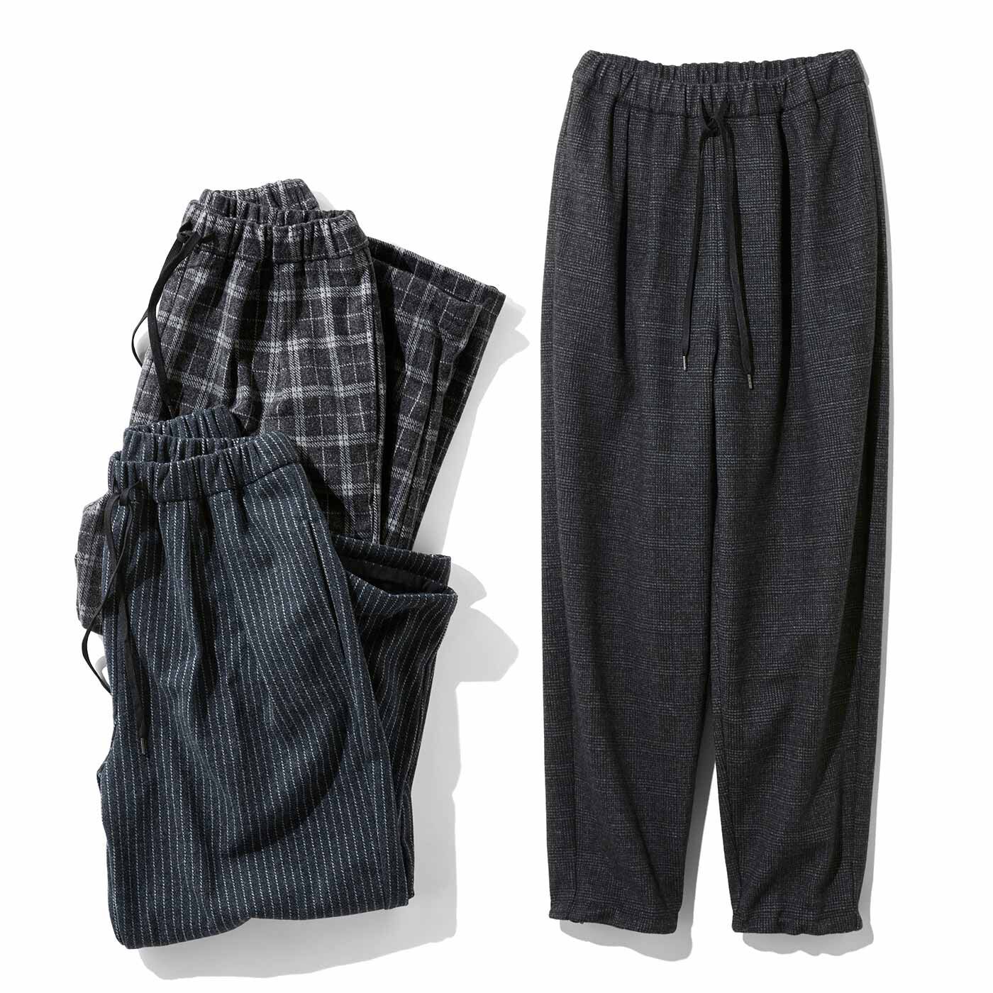 MEDE19F | クラシックウール素材に見えるリラックスパンツ