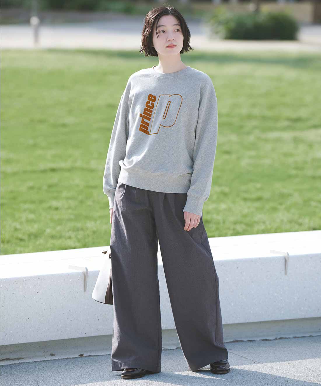 THREE FIFTY STANDARD|千鳥格子のワイドタックパンツ　のコーディネート