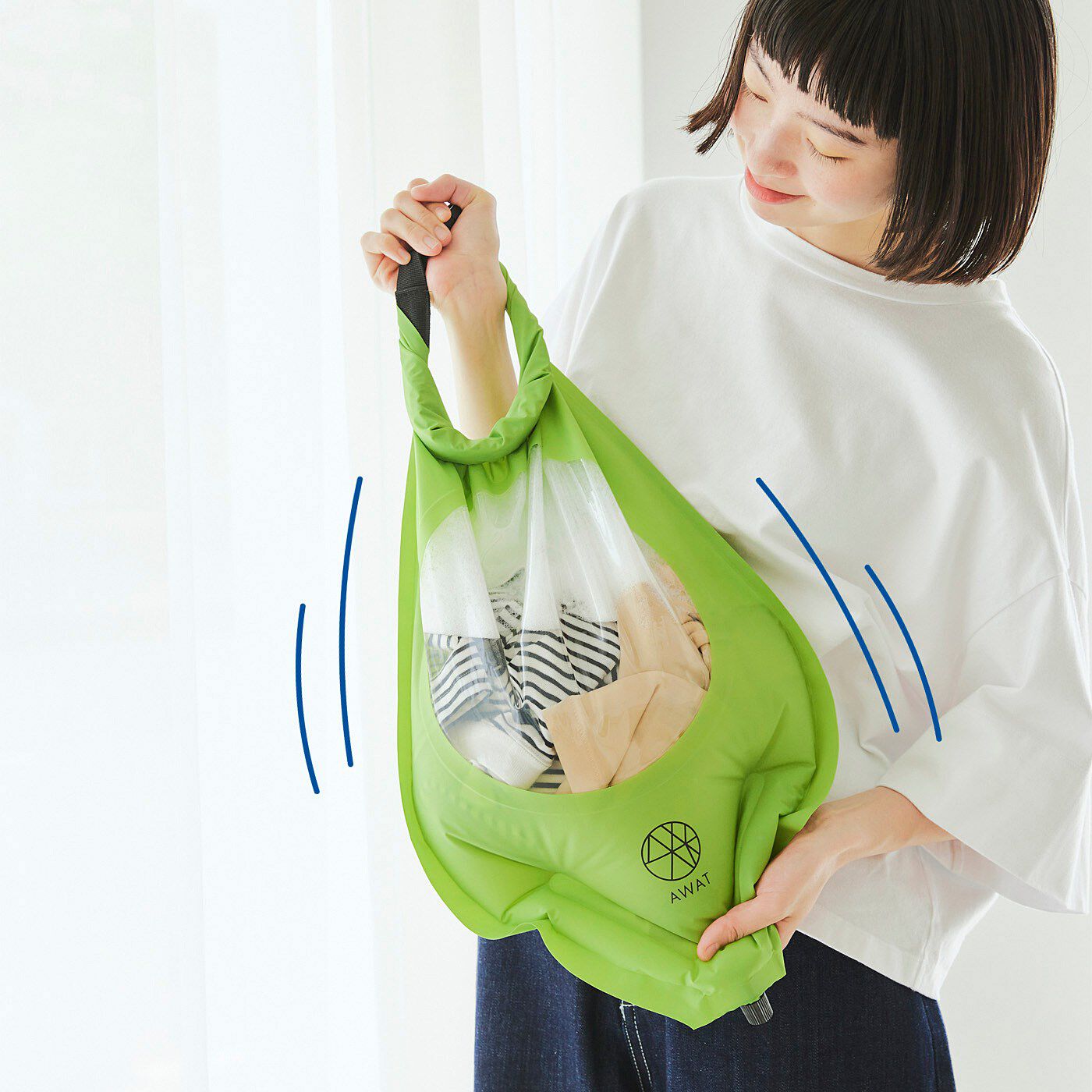 フェリシモの雑貨 Kraso | シャカシャカウォッシュバッグ6L