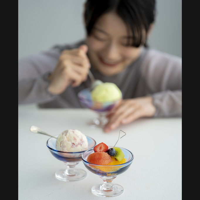 
宙吹きデザートグラス
