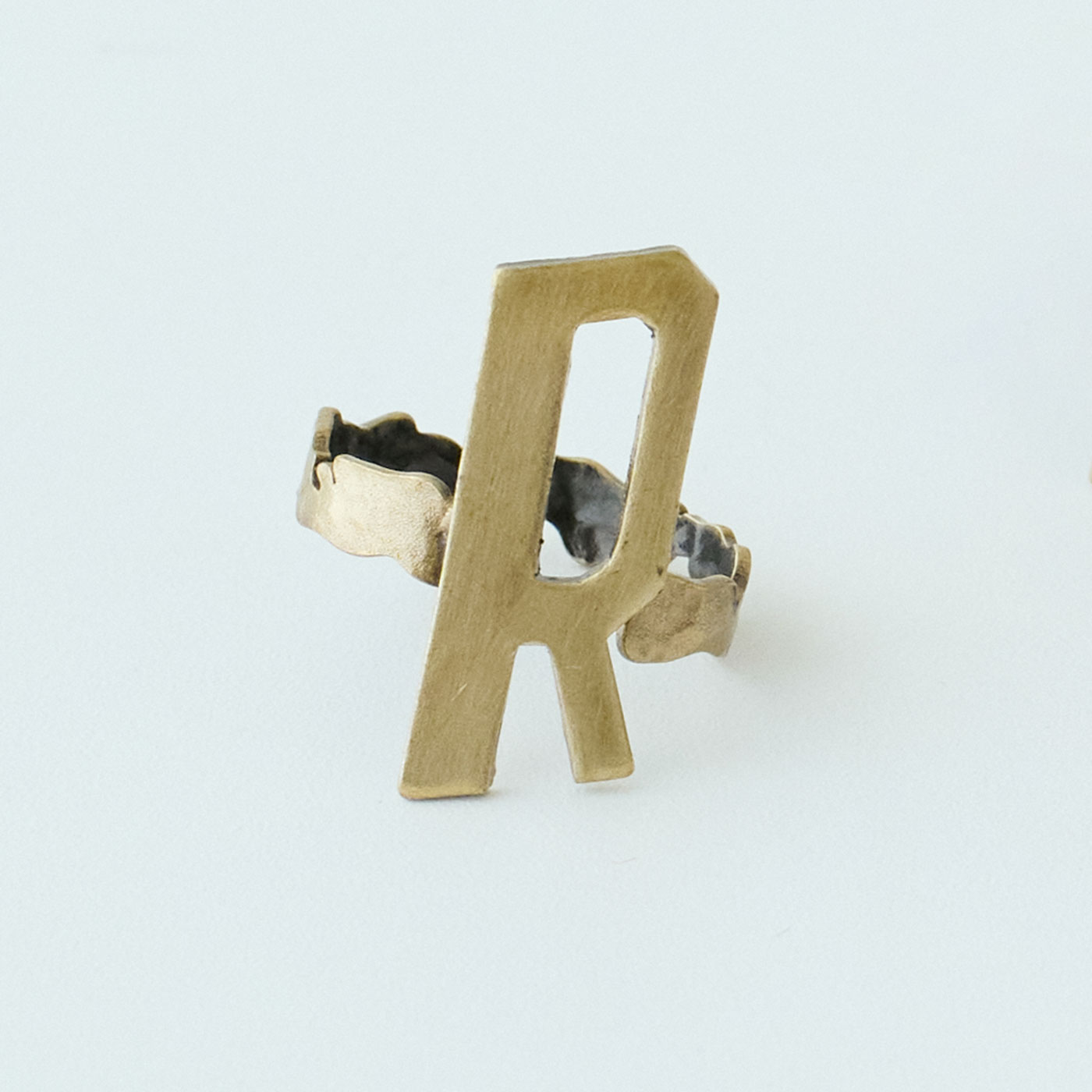 MEDE19F|ヴィンテージパーツイニシャルリング